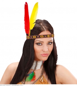 Αποκριάτικη κορδέλα Ινδιάνου με φτερά από την εταιρία Epilegin. Αποκριάτικη κορδέλα Ινδιάνου με φτερά από την εταιρία Epilegin.