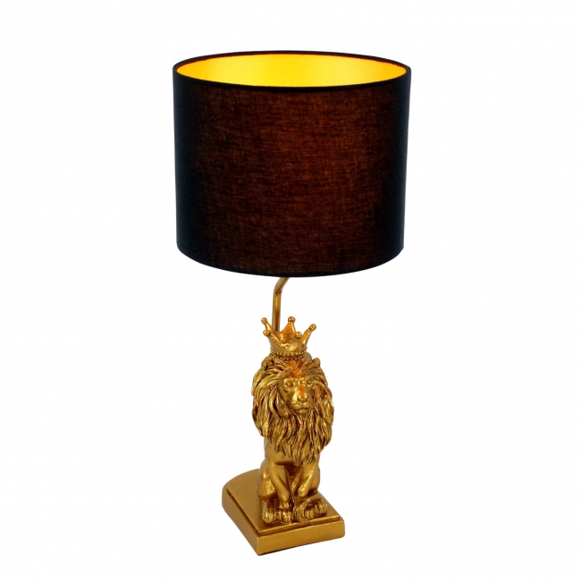   Polyresin "King Lion" Gold 23X23X50cm    Epilegin. 