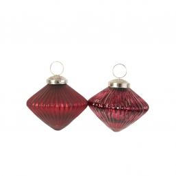 Γυάλινο κρεμαστό στολίδι Ρομβος Glossy Red 7cm από την εταιρία Epilegin. Γυάλινο κρεμαστό στολίδι Ρομβος Glossy Red 7cm από την εταιρία Epilegin.