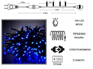 100 LED 31V / & / .   -  