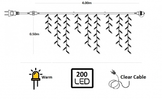   Led 200L   - Warm 4.00 x 0.50m 