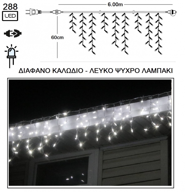    Led 31V 288L /  -  6.00 x 0.60m    Epilegin. 