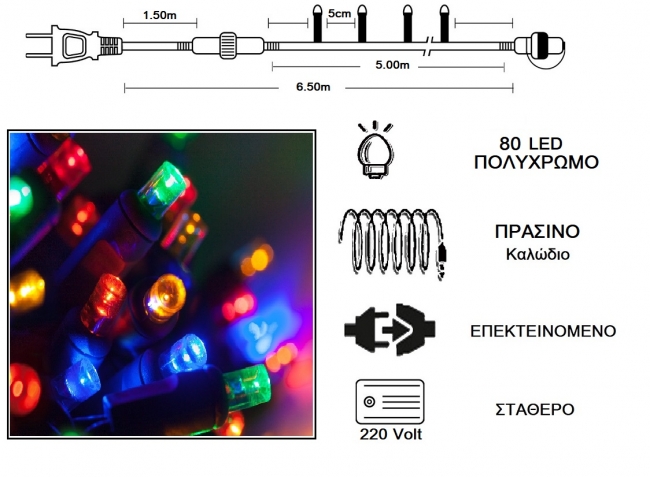  80  LED    -   5m    Epilegin. 