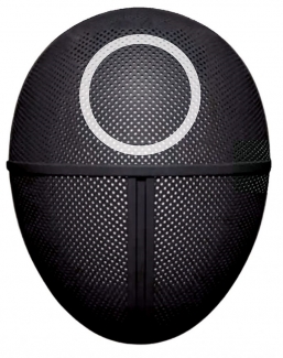 Αποκριάτικη μάσκα Squid Game Φρουρός Κύκλος από την εταιρία Epilegin. Αποκριάτικη μάσκα Squid Game Φρουρός Κύκλος από την εταιρία Epilegin.