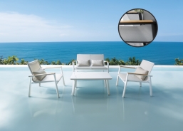   & Textilene 4pcs Aspen Dark Grey    Epilegin.