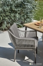   Applebee 7pcs  & Teak Bijou Taupe-Grey 1.80m 