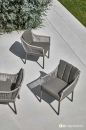   Applebee 7pcs  & Teak Bijou Taupe-Grey 1.80m 