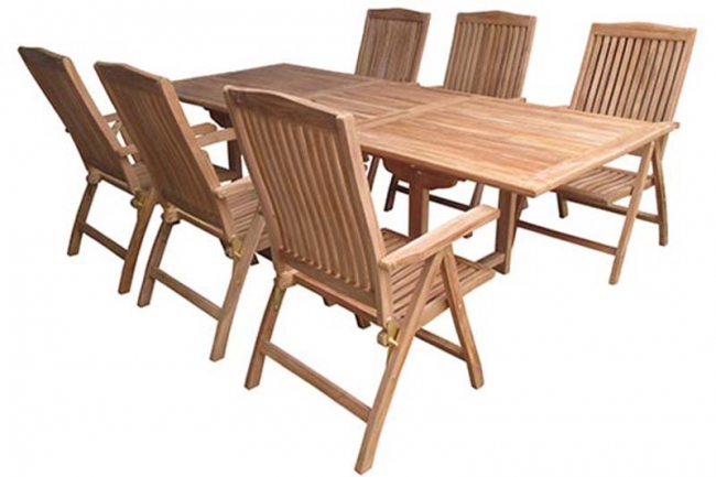  Set 7pcs  & 6  Teak Seminyak Expendable    Epilegin. 