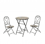  Bistro Set 3pcs ������� & 2 �������� "Braga" 