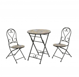 Bistro Set 3pcs ������� & 2 �������� Braga ��� ��� ������� Epilegin.
