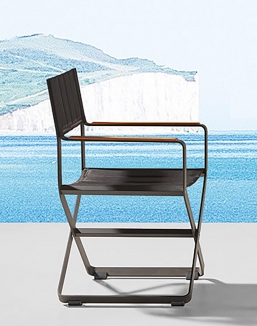 Πολυθρόνα σκηνοθέτη αλουμινίου Higold Clint Charcoal από την εταιρία Epilegin. Πολυθρόνα σκηνοθέτη αλουμινίου Higold Clint Charcoal από την εταιρία Epilegin.