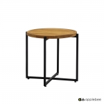  Coffee table Applebee Αλουμίνιο & Teak Condor D 54X50cm 