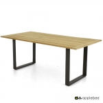  Τραπέζι Applebee Αλουμίνιο & Teak Condor 190X95cm 