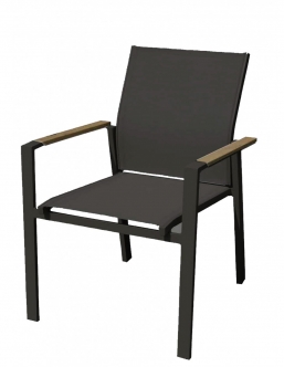   Textilene Kubic Charcoal    Epilegin.