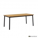  Τραπέζι Applebee Αλουμίνιο & Teak Elle 180X90cm 