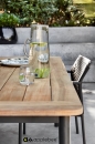  Τραπέζι Applebee Αλουμίνιο & Teak Elle 180X90cm 
