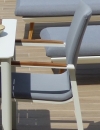  Πολυθρόνα αλουμινίου Textilene Sailon Embid Off White 