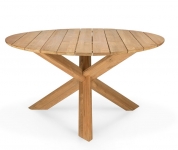  Teak Circle outdoor dining table 136cm 