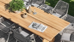  Τραπέζι AppleBee Teak Joie De Vivre 250X100cm 