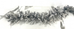  Χριστουγεννιάτικη γιρλάντα Χιονέ Grandis Frosted 270cm 