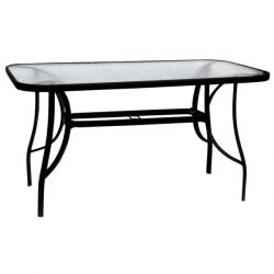 Μεταλλικό τραπέζι oval μαύρο 1.00 X 65 εκ