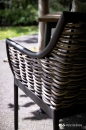 Πολυθρόνα Applebee Αλουμίνιο Biculair Weaving Milou Black 62X64X87cm 