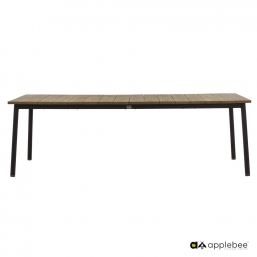 Τραπέζι Applebee Αλουμίνιο & Teak Milou Black 180X90cm από την εταιρία Epilegin. Τραπέζι Applebee Αλουμίνιο & Teak Milou Black 180X90cm από την εταιρία Epilegin.