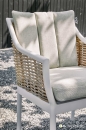  Πολυθρόνα Applebee Αλουμίνιο Biculair Weaving Milou White 62X64X87cm 