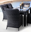   Rattan Half Round Anais Dark Grey 