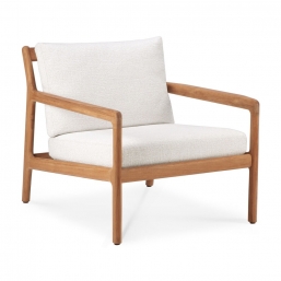Teak Jack outdoor lounge chair off white 76X90cm    Epilegin.