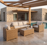  ������ 5pcs 6.5m Half Round Wicker Wales II Natural �� 2����� 